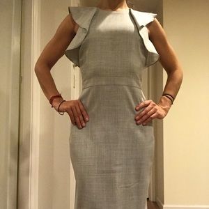 Grey J Crew Work Dress